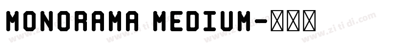 Monorama Medium字体转换